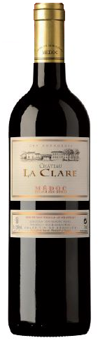 Bouteille de vin rouge Château LA CLARE